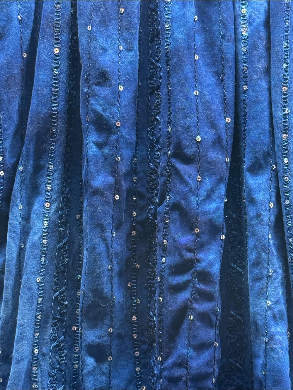 Shannon Ford Royal Blue Embellished Women's Tunic Size 1X - Picture 2 of 8